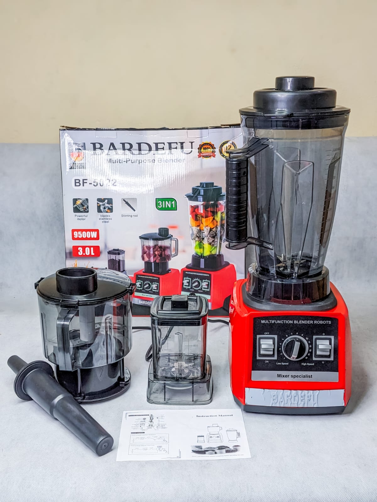 Bardefu Multifunctional German Lot Imported 3 in 1 Blender