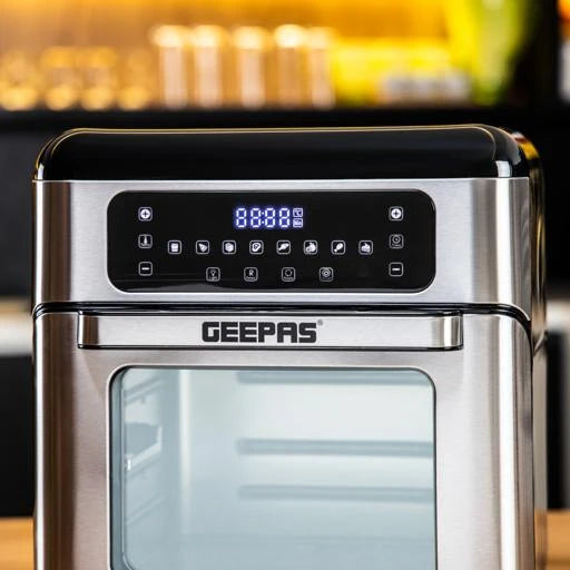 Geepas 1500W Air Fryer Oven Digital 9-in-1 Convection Air Fryer GAF37518