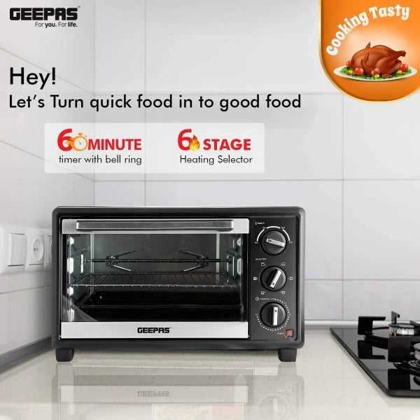 Geepas GO4464 Electric Oven with Rotisserie