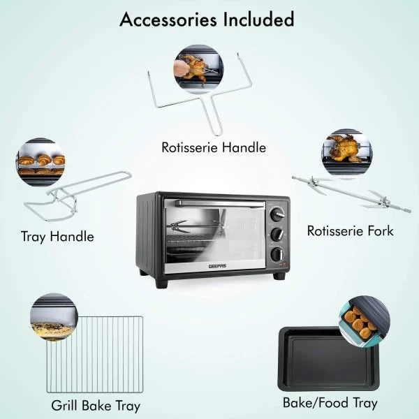 Geepas GO4464 Electric Oven with Rotisserie