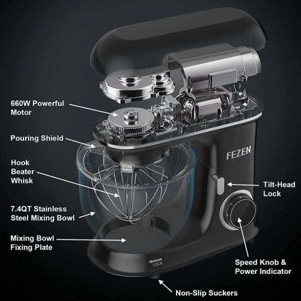 FEZEN 7Litre Bowl Stand Mixer (SM-1552N)