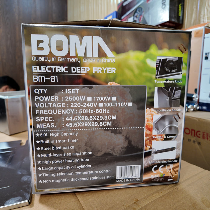 German Lot Imported Boma 6L Electric Deep Fryer