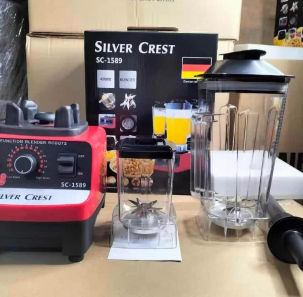 Silver Crest Blender and Grinder 2 in 1 4500 Watt German Lot SC 1589