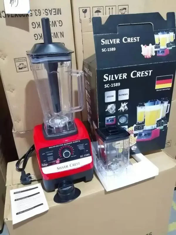 Silver Crest Blender and Grinder 2 in 1 4500 Watt German Lot SC 1589