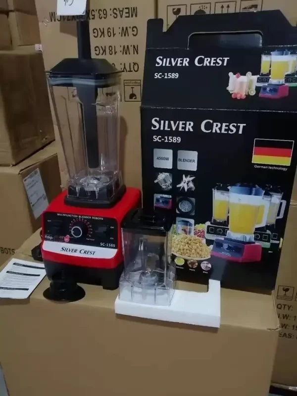 Silver Crest Blender and Grinder 2 in 1 4500 Watt German Lot SC 1589