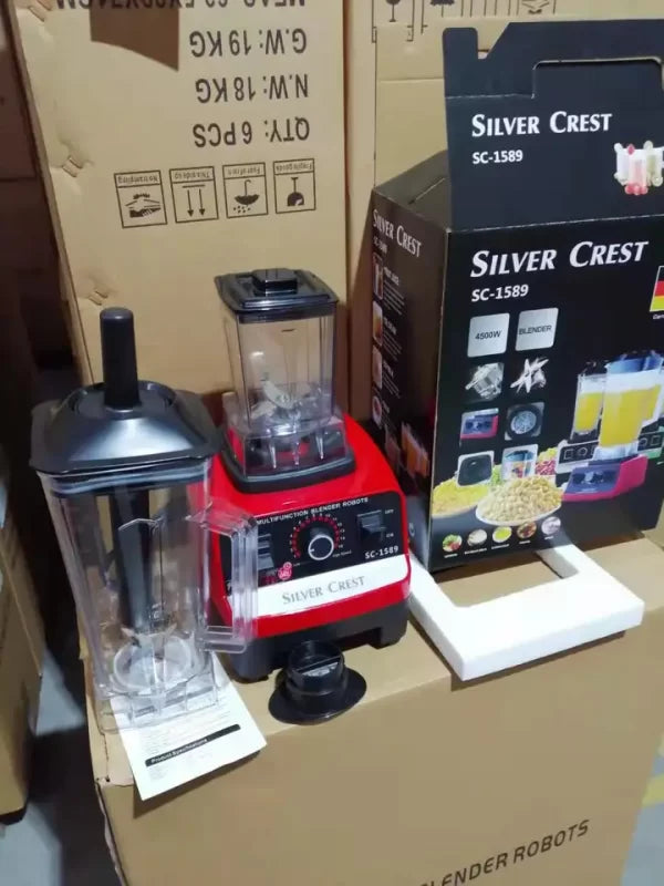 Silver Crest Blender and Grinder 2 in 1 4500 Watt German Lot SC 1589