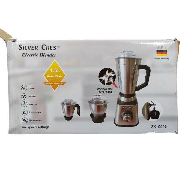 SILVER CREST ELECTRIC BLENDER 3 IN 1[GERMAN LOT]