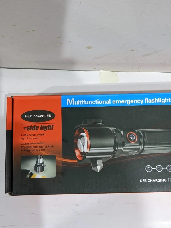 Powerful Multifunctional Emergency Flashlight with charging bank