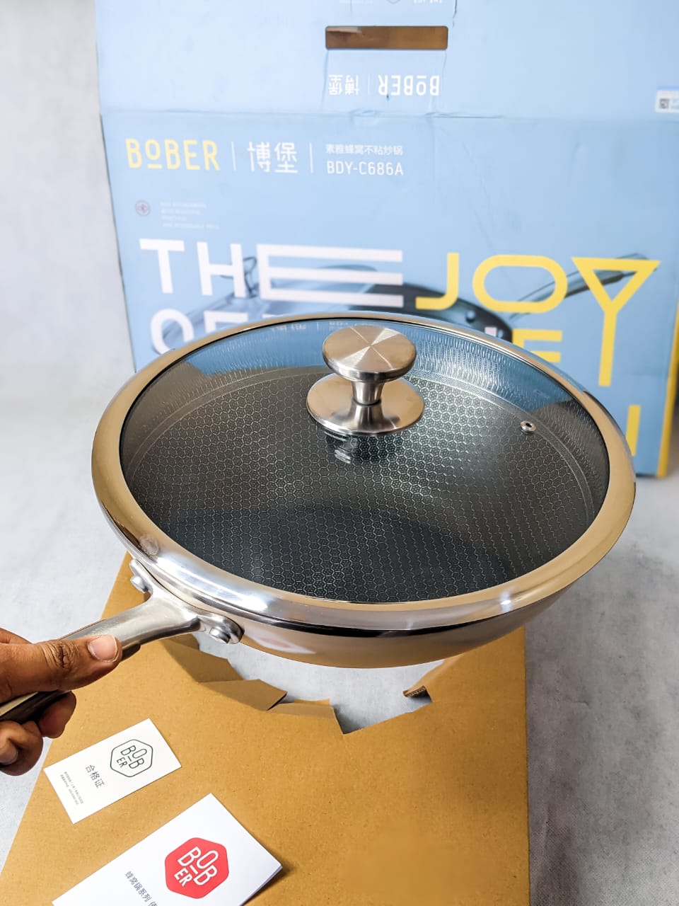 BoBer Honeycomb Frypan BDY-C686A