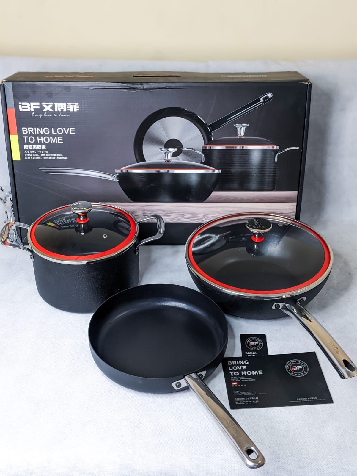 Amazon Lot Imported BF 3-in-1 Cookware Set