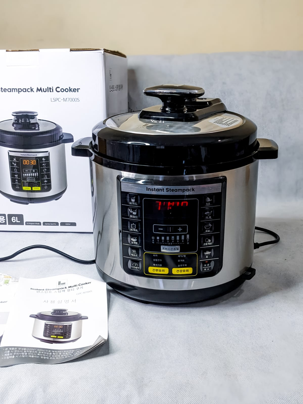 Instant Steampack Koreat Lot Electric Pressure Cooker