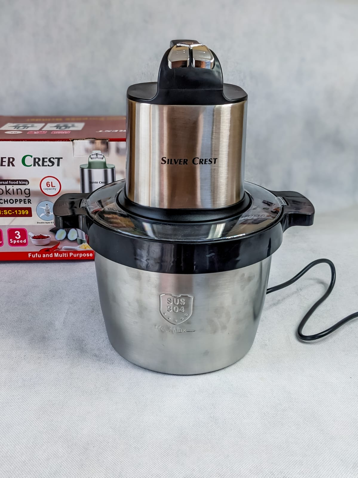 Lot Imported Silver Crest 6 Litre Meat Chopper