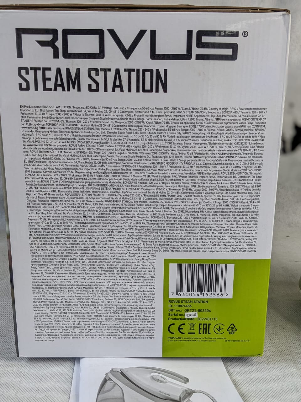 Lot Imported Rovus Steam Station