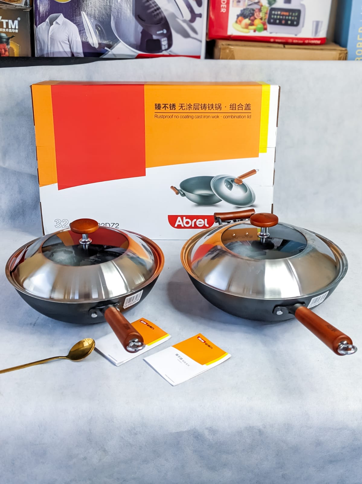 Lot Imported Premium Iron Wok (High Quality)