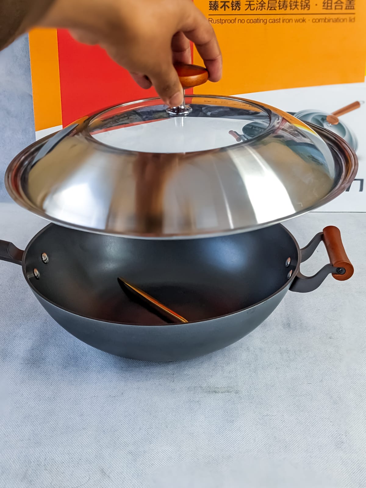 Lot Imported Premium Iron Wok (High Quality)