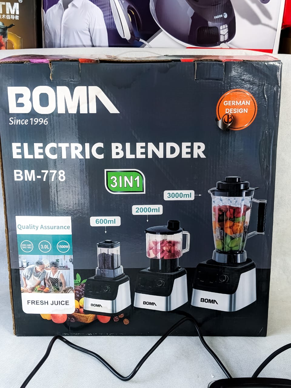 German Lot Boma High Quality 3 in 1 Blender