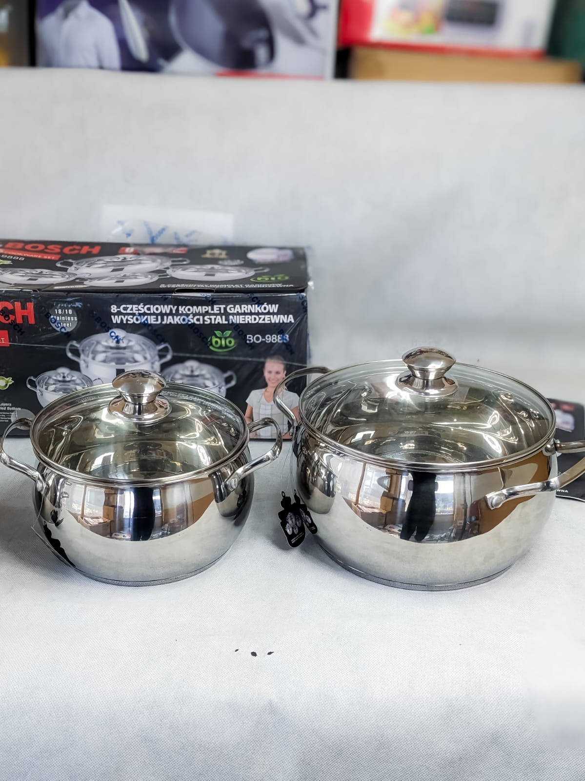 Bosch High Quality stainless steel 8pcs Cookware Set