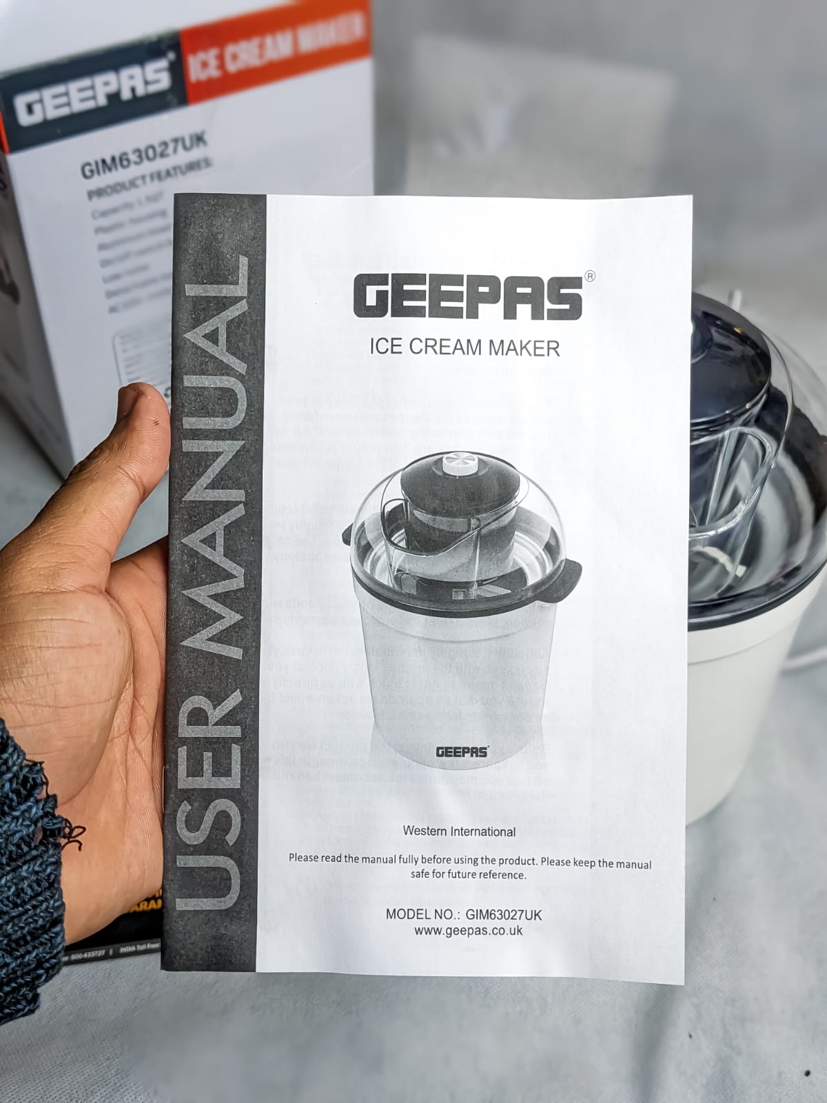 Geepas Ice Cream Maker GIM63027UK