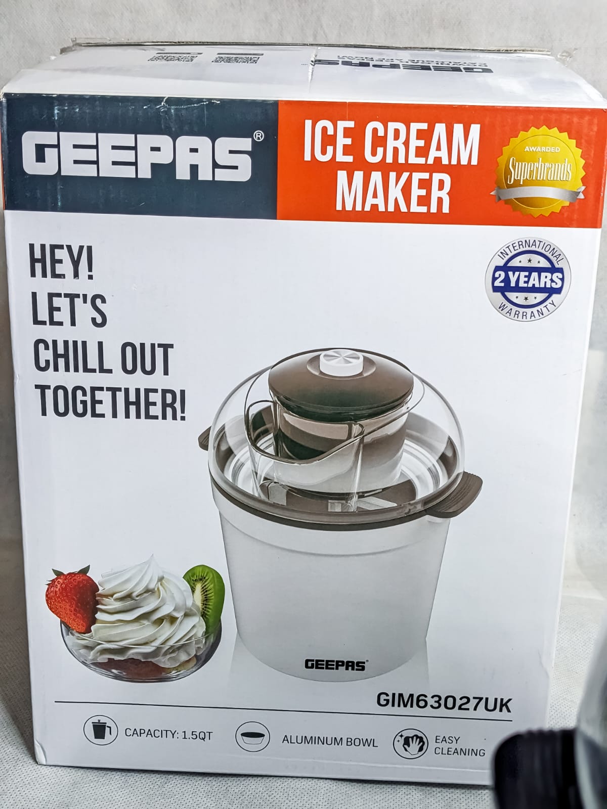 Geepas Ice Cream Maker GIM63027UK