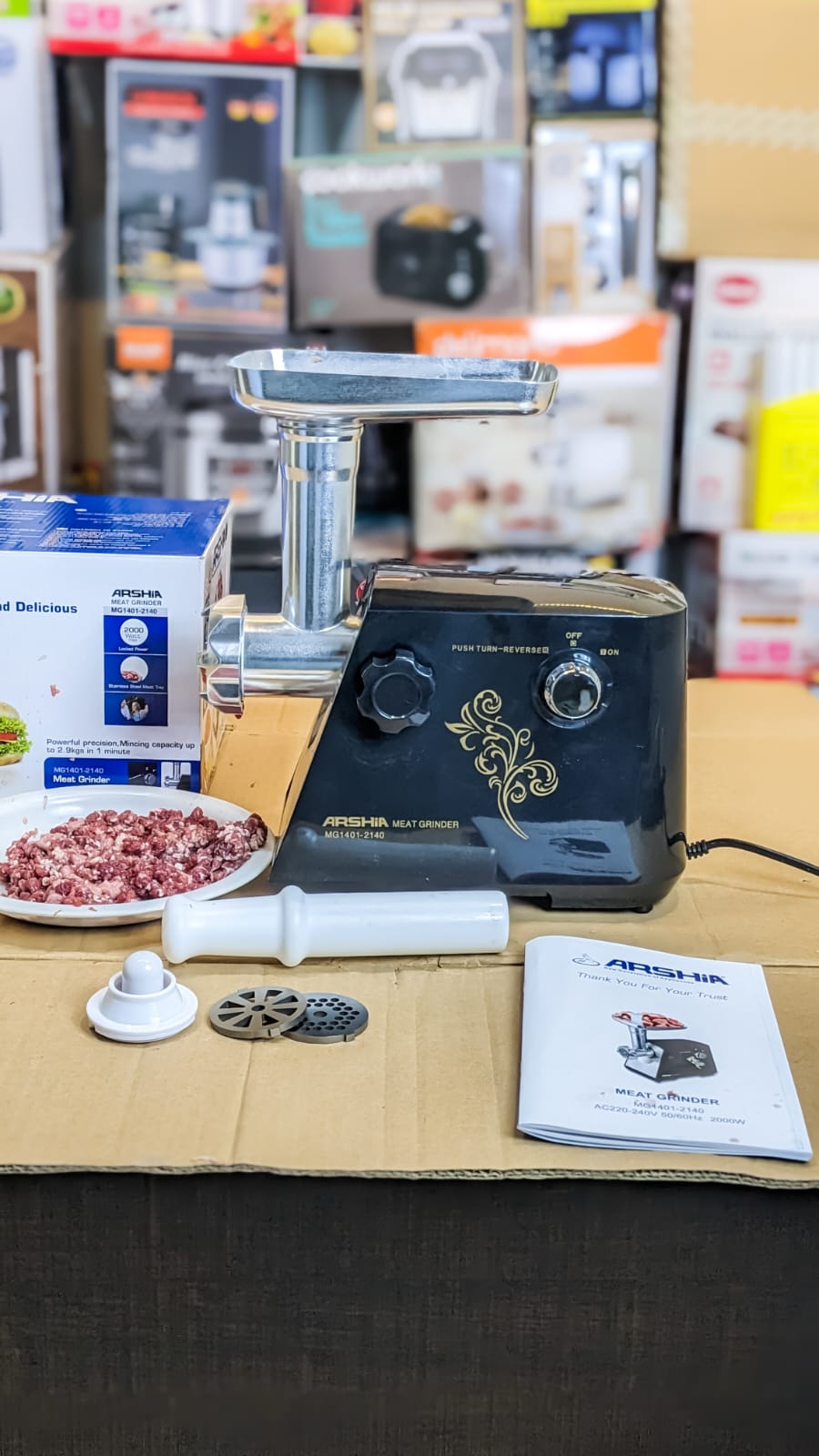 Arshia Meat Mincer High Quality MG1401(commercial)