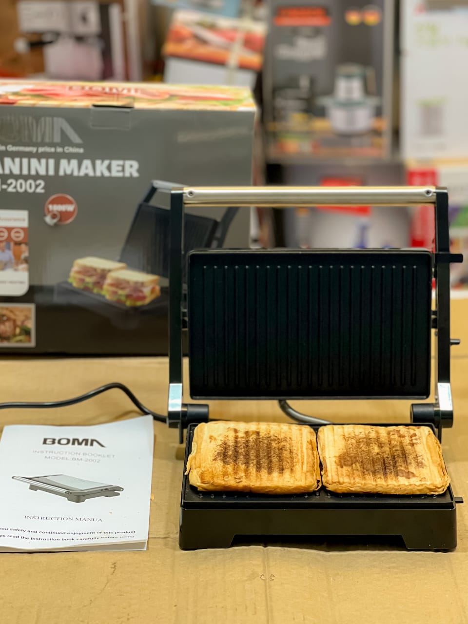 German Lot Imported Boma Panini Grill Maker