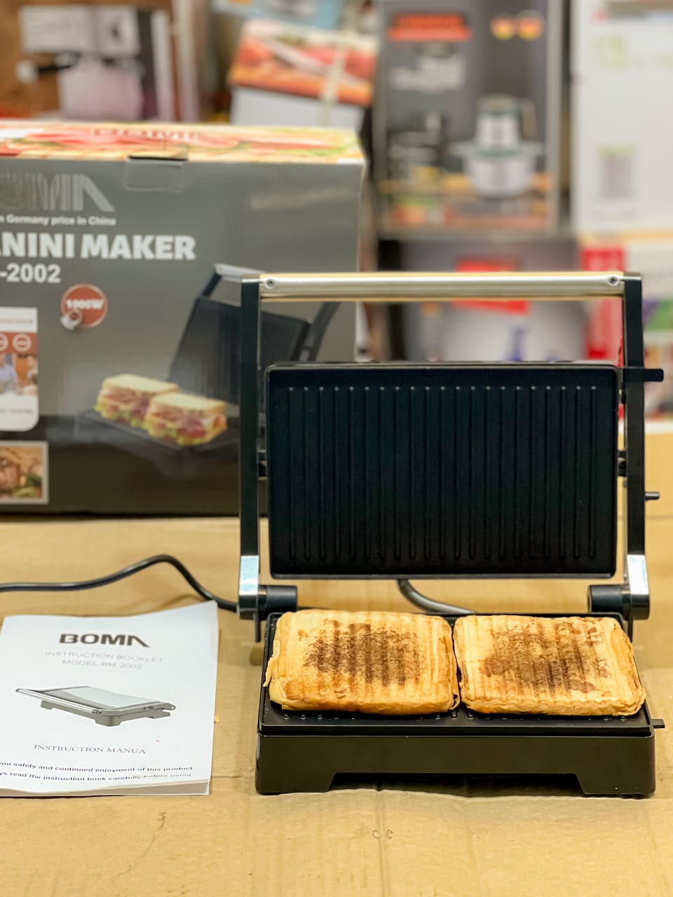 German Lot Imported Boma Panini Grill Maker