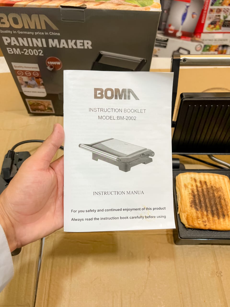 German Lot Imported Boma Panini Grill Maker