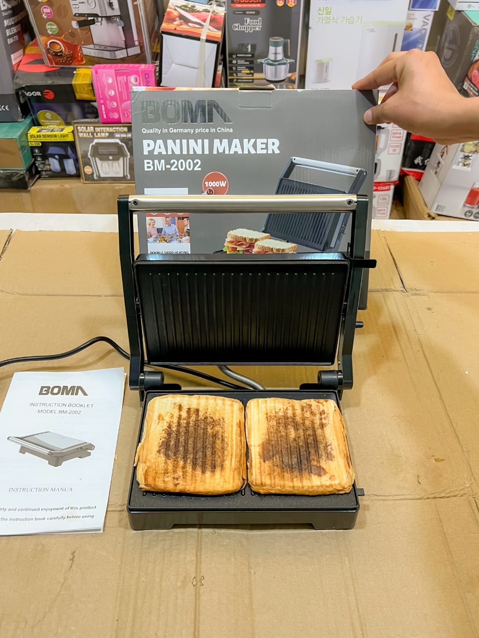 German Lot Imported Boma Panini Grill Maker