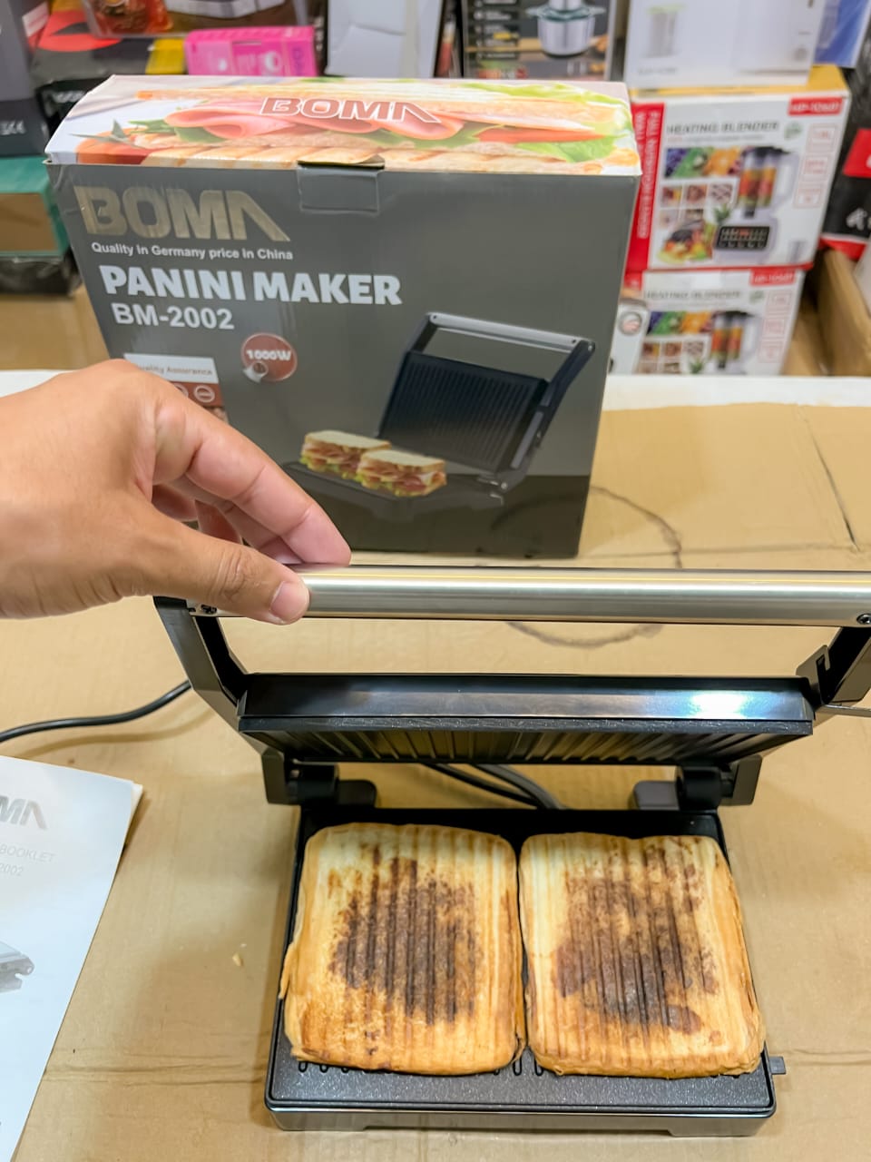 German Lot Imported Boma Panini Grill Maker