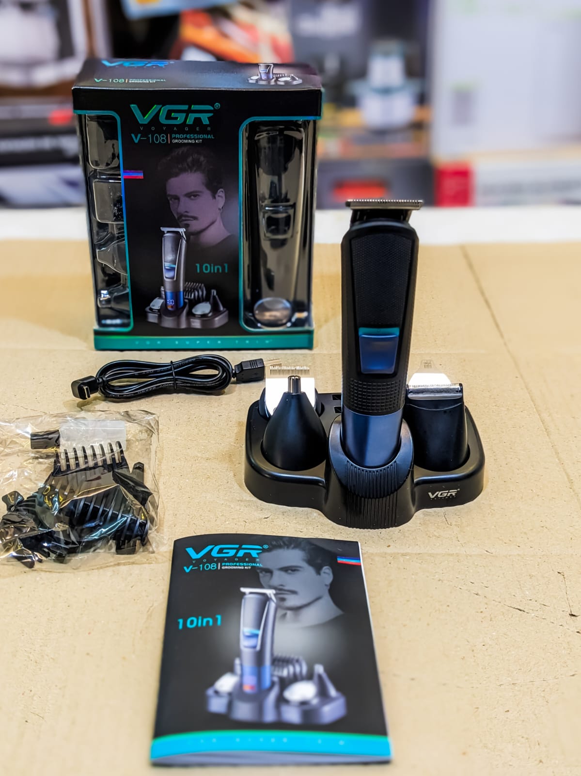 Amazon Lot Imported VGR 10 in 1 Grooming Kit V-108