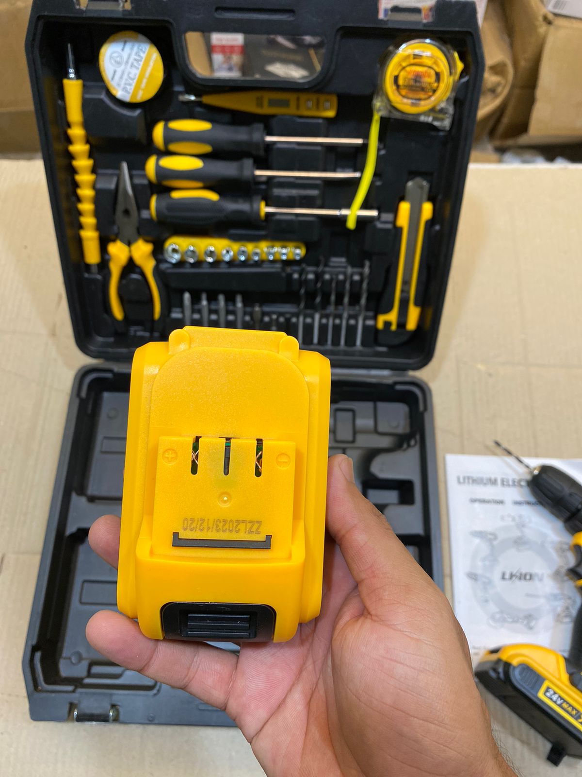 ZZL 24V Powerful Rechargeable Drill Tool Box