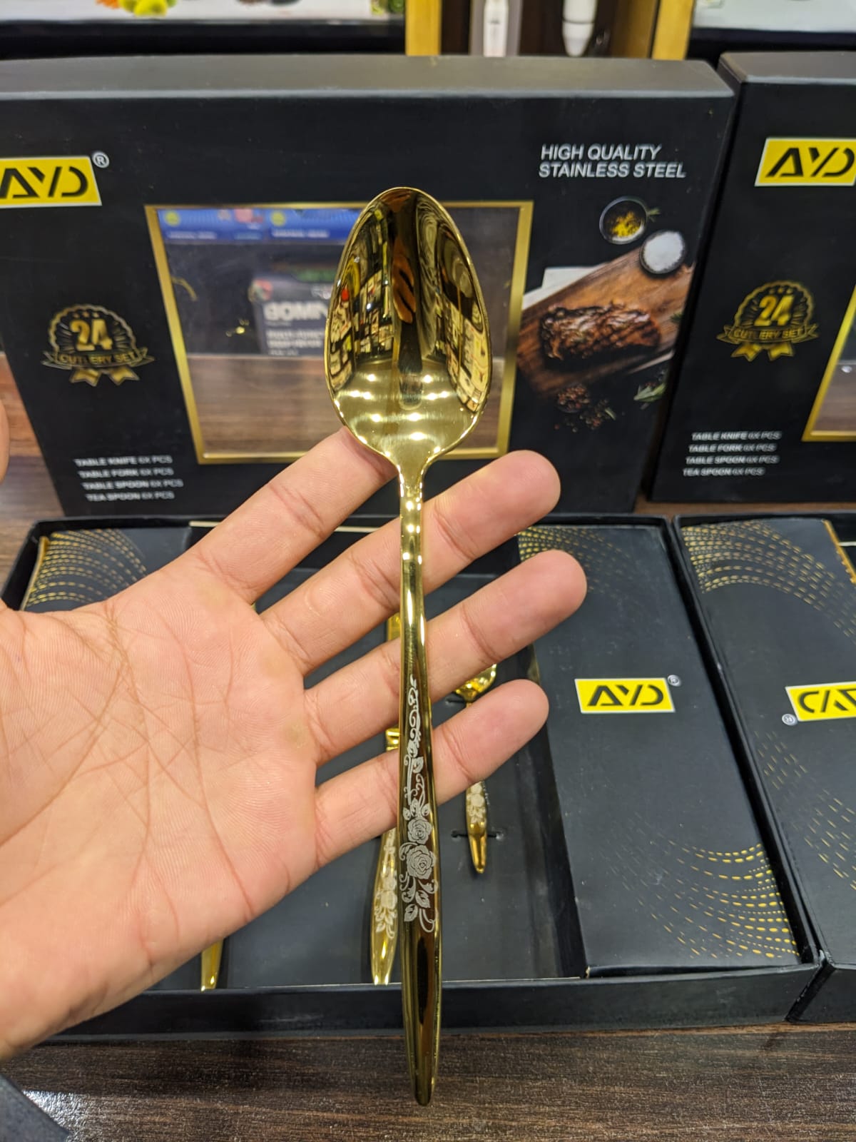 AYD 24 Pieces High Quality Cutlery Sets