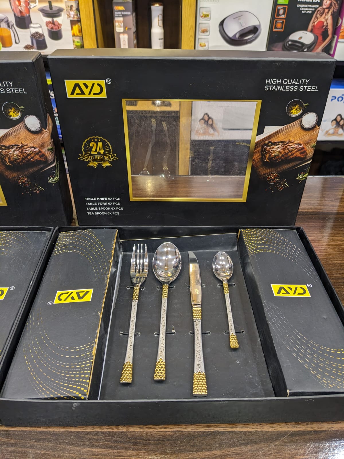 AYD 24 Pieces High Quality Cutlery Sets