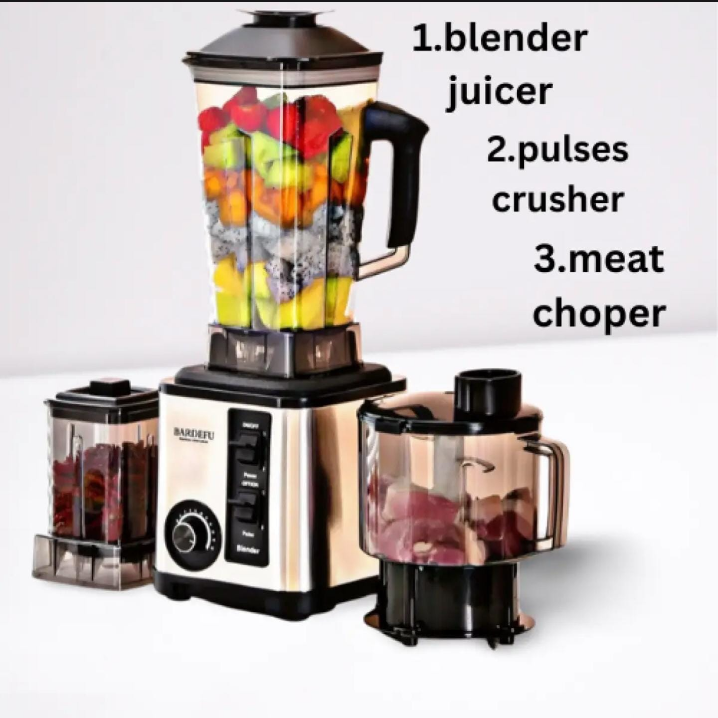 Bardefu 3 in 1 Blender set High Quality 5040